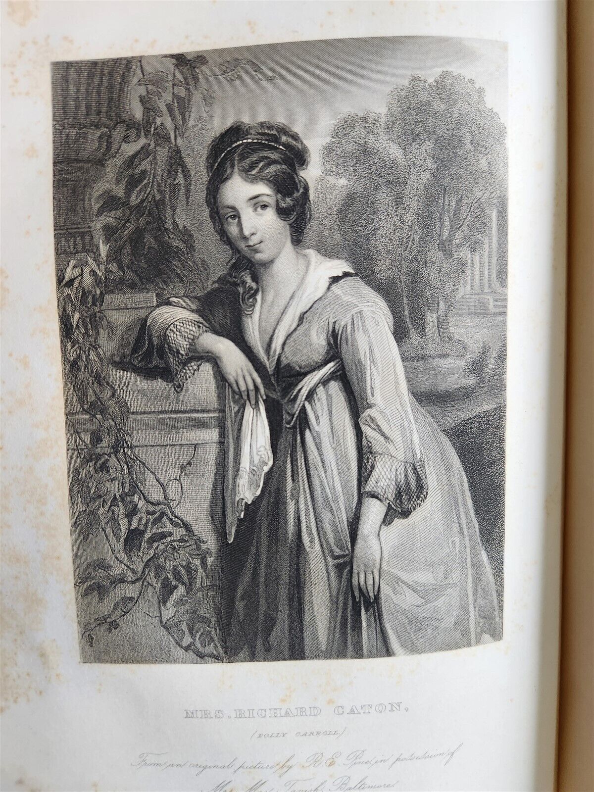 1859 REPUBLICAN COURT AMERICAN SOCIETY by R. GRISWOLD antique WOMEN PORTRAITS