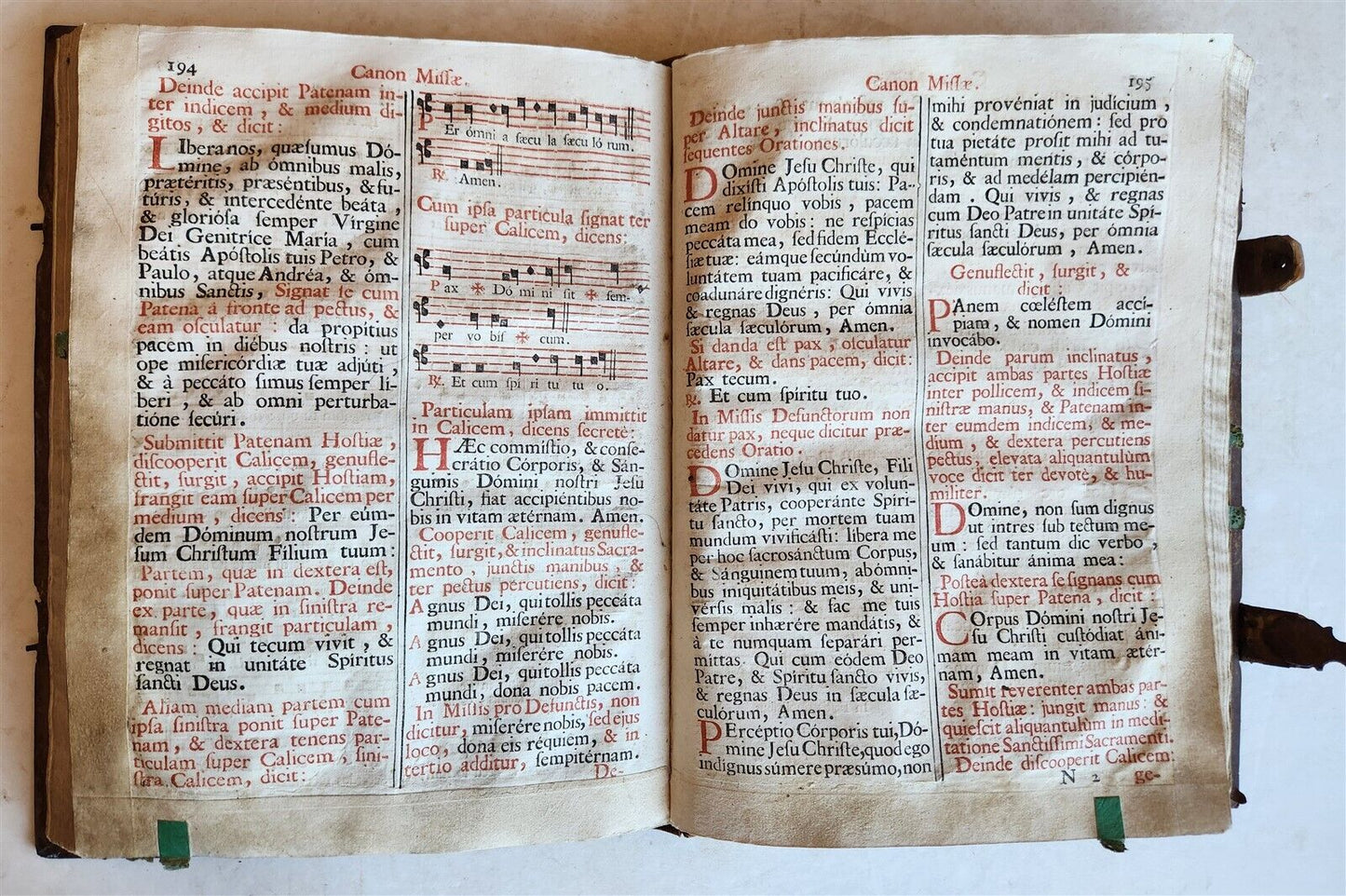 1757 MISSALE ROMANUM antique FOLIO