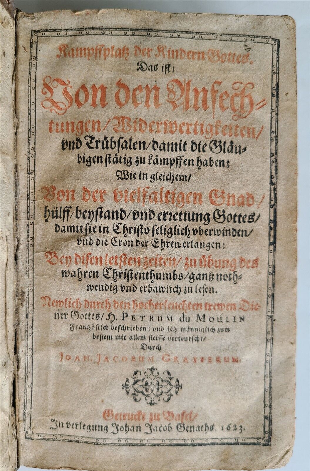1623 WALDENSIAN CHRONICLE SWISS THEOLOGY & HISTORY antique vellum bound