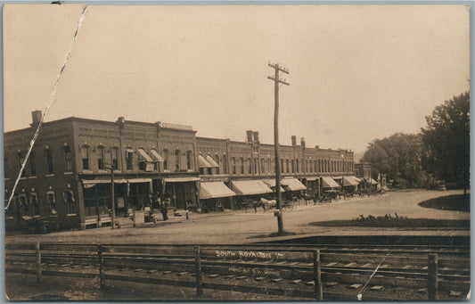 SO. ROYALTON VT CHELSEA STREET ANTIQUE REAL PHOTO POSTCARD RPPC