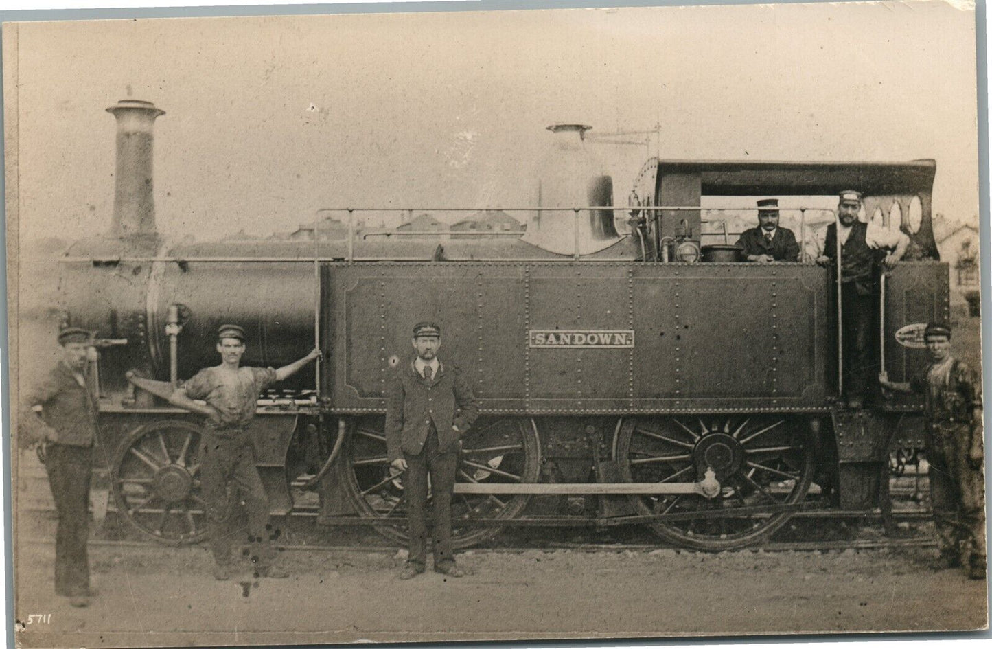 TRAIN BRITISH SOUTHERN RAILWAY railroad ANTIQUE REAL PHOTO POSTCARD RPPC