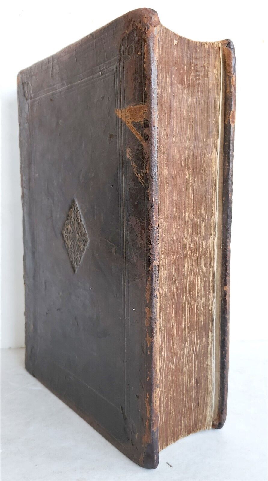 1593 BIBLE in LATIN antique LONDON ROBERT BARKER Old & New Testament FOLIO