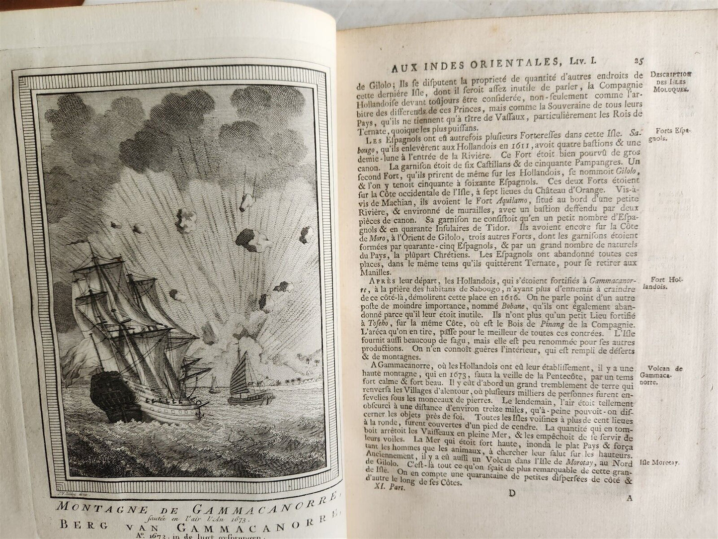 1755 TRAVELS TO EAST INDIES CEYLON antique Histoire generale des voyages ILLUSTR
