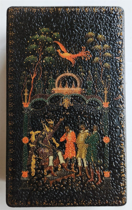 RUSSIAN PALEKH SCHOOL AMAZING QUALITY VINTAGE pre-WAR LACQUER BOX