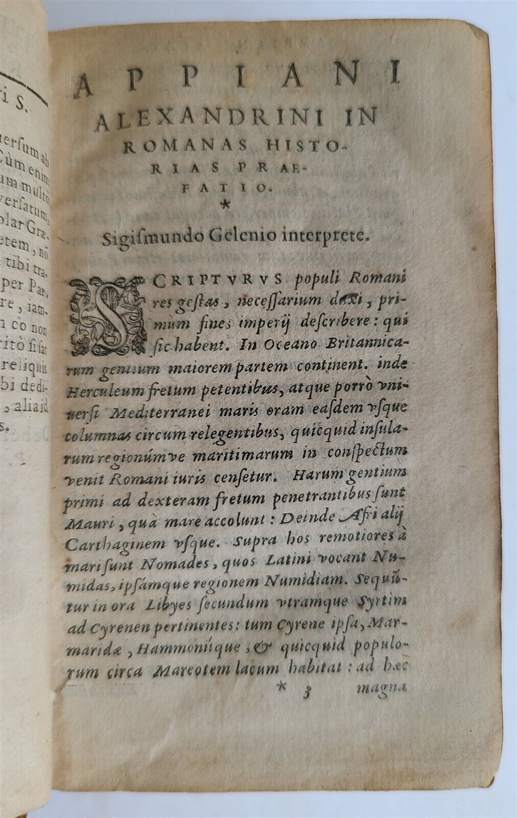 1588 APPIAN ROMAN HISTORY of FOREIGN WARS antique VELLUM in ITALIAN 16th CENTURY