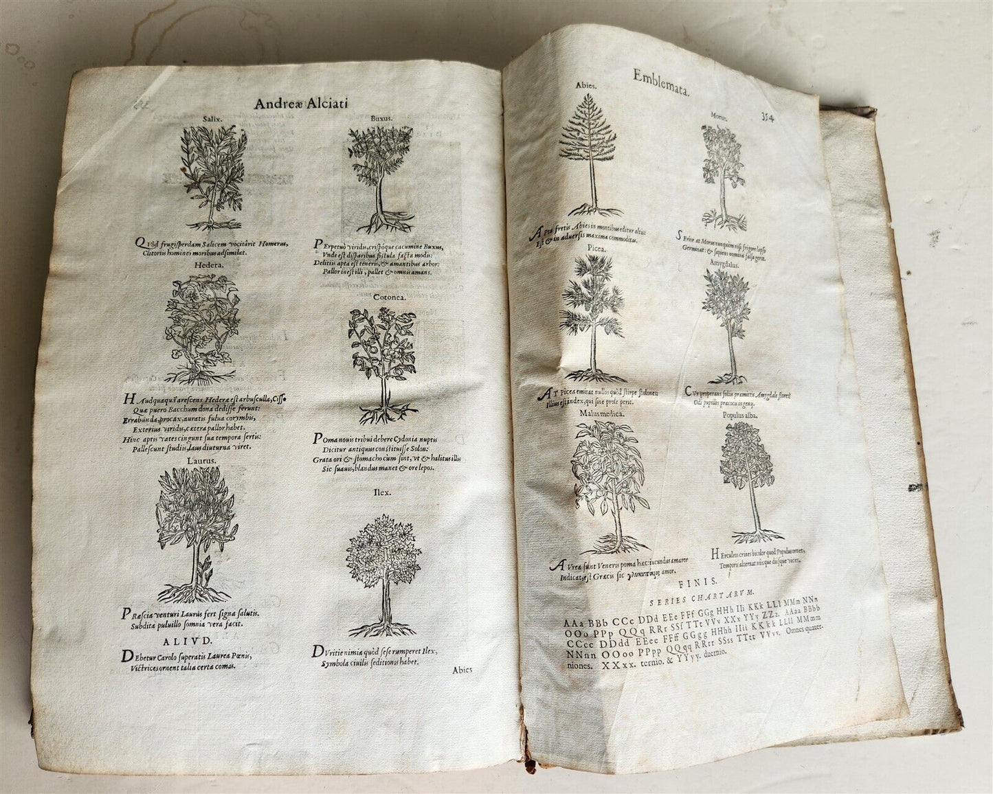 1560 ANDREA ALCIATO ILLUSTRATED FOLIO antique Alciati iuriscons. mediolanensis