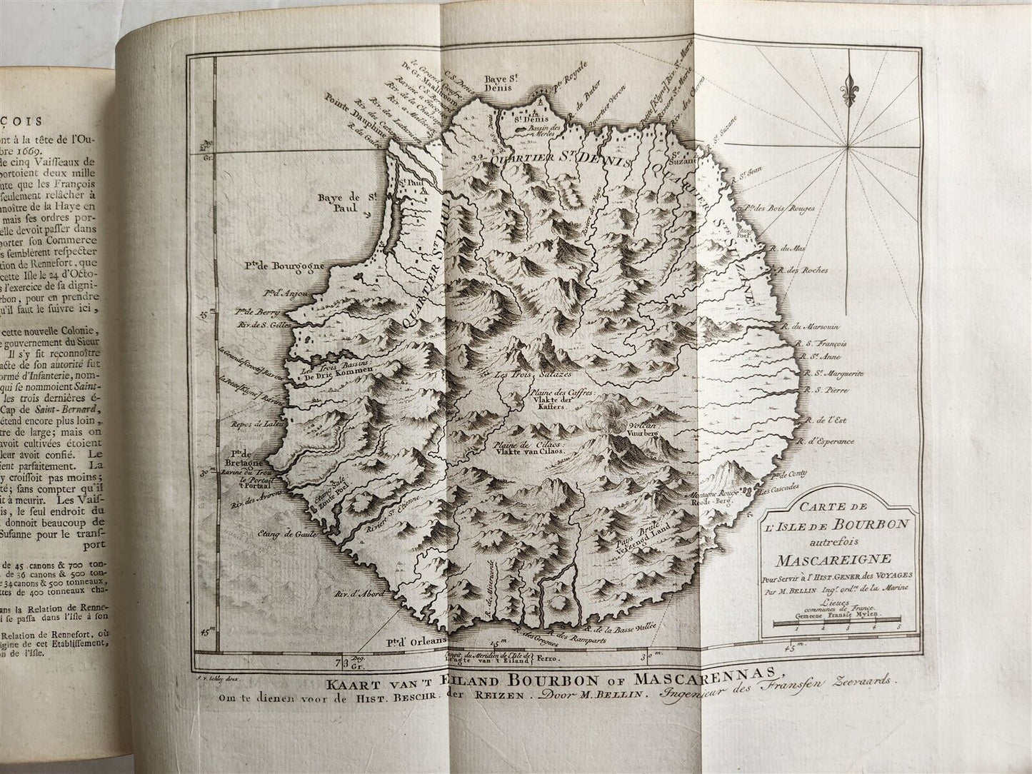 1755 TRAVELS TO EAST INDIES CEYLON antique Histoire generale des voyages ILLUSTR