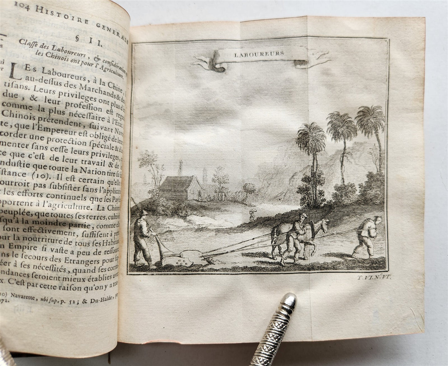 1749 HISTOIRE des VOYAGES antique Vol.22 CHINA TRAVELS illustrated