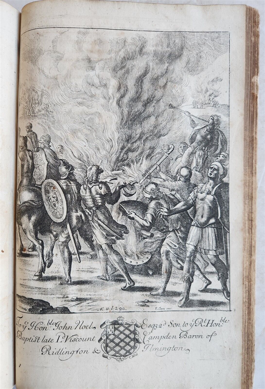 1697 WORKS of VIRGIL by DRYDEN antique ILLUSTRATED w/ 101 AMAZING PLATES