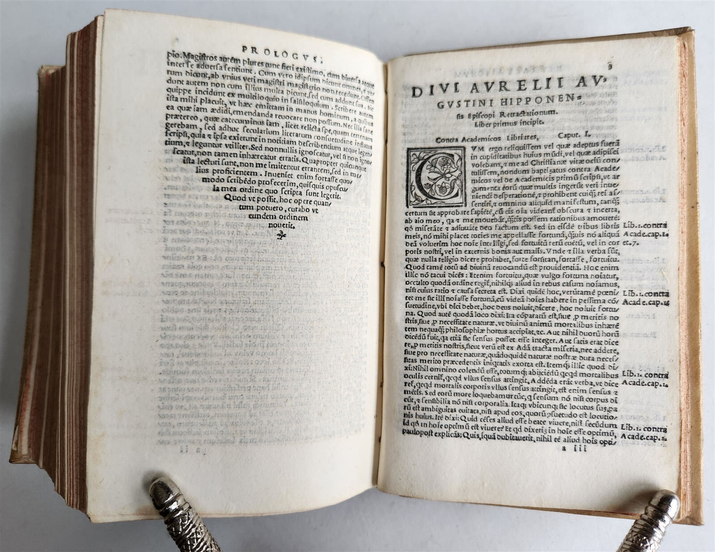 1542 OMNIUM OPERUM DIVI AURELII AUGUSTINI antique VELLUM BOUND 16th CENTURY