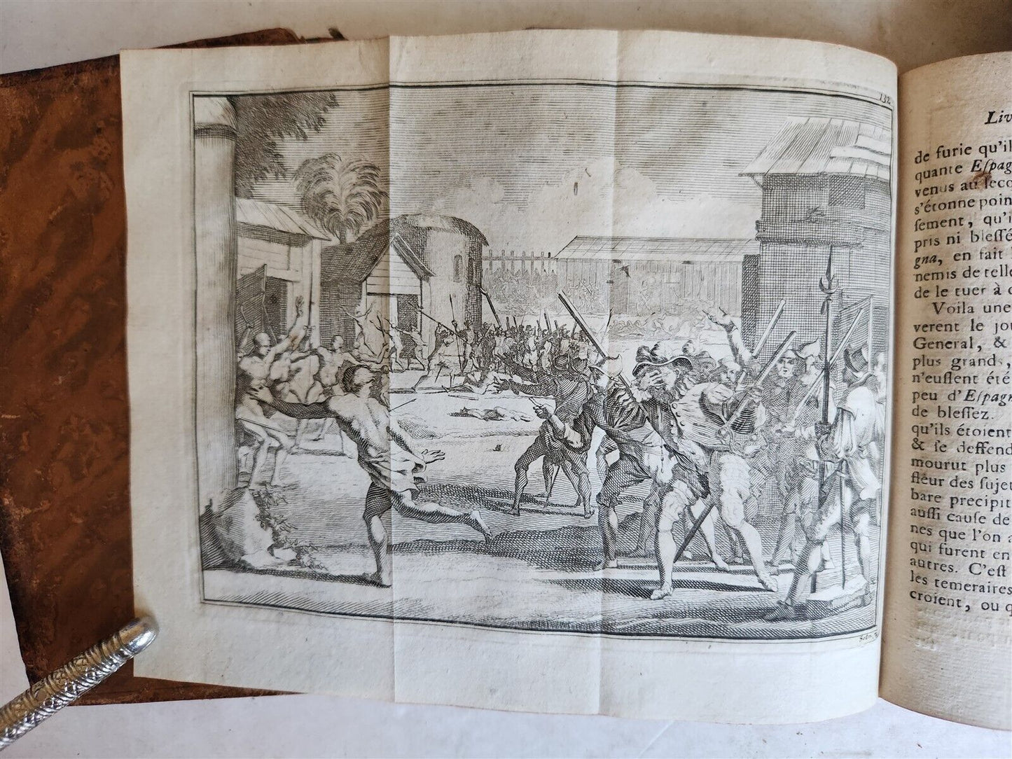 1735 HISTORY of CONQUEST of FLORIDA 2 VOLUMES antique ILLUSTRATED Americana