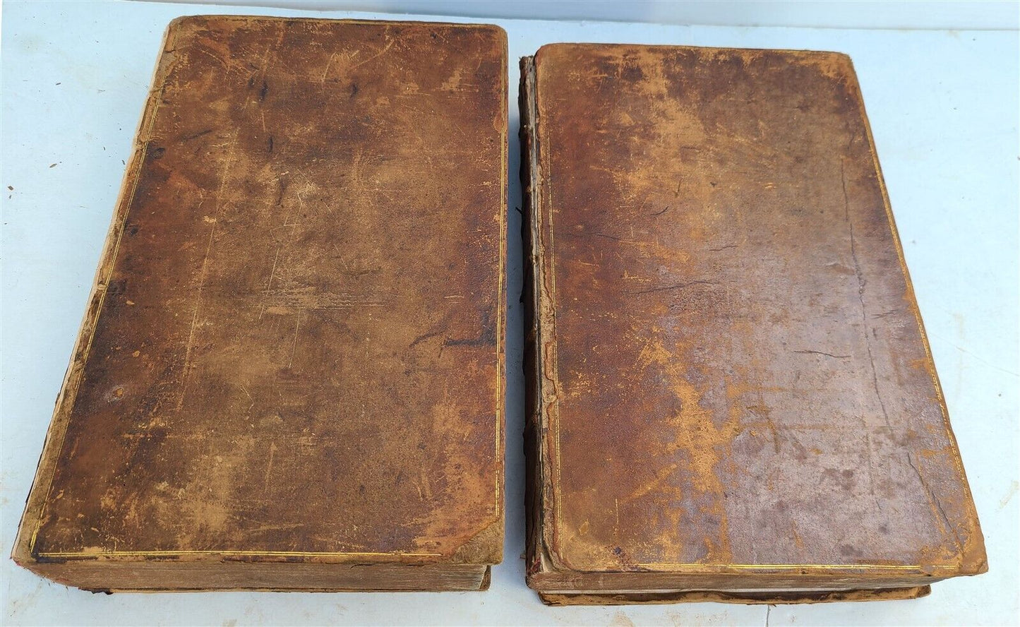 1619 ARISTOTLE OPERA OMNIA 2 MASSIVE FOLIOS antique GREEK & LATIN