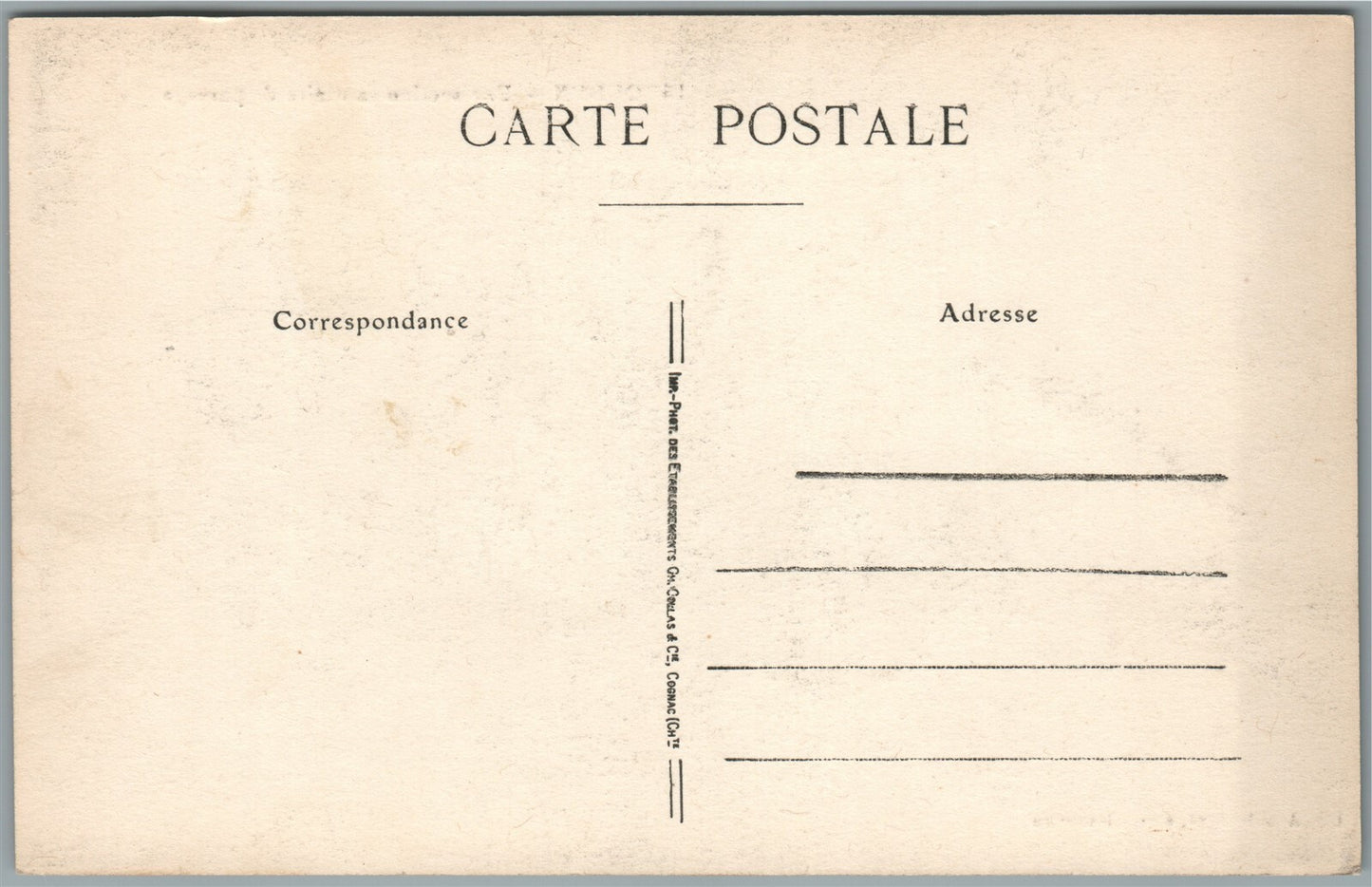 RED CROSS SANITARY TRAIN FRENCH WWI ERA ANTIQUE POSTCARD