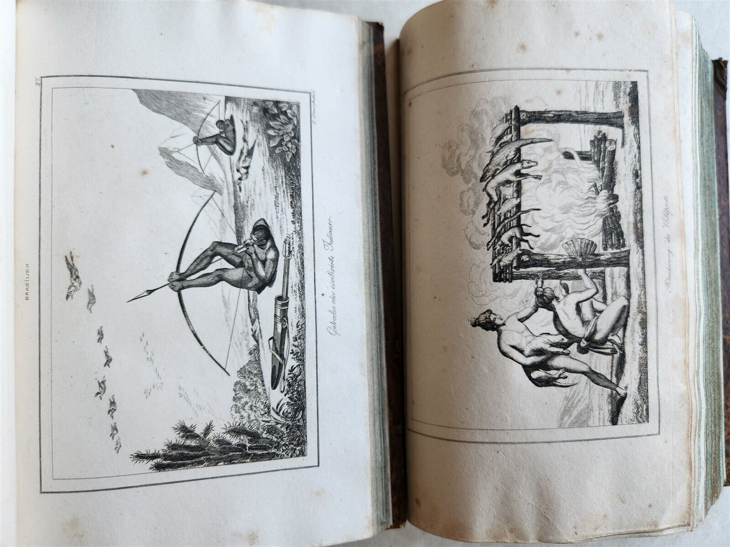 1838 ILLUSTRATED HISTORY of NORTH AMERICA Brazil Columbia & Gyana antique