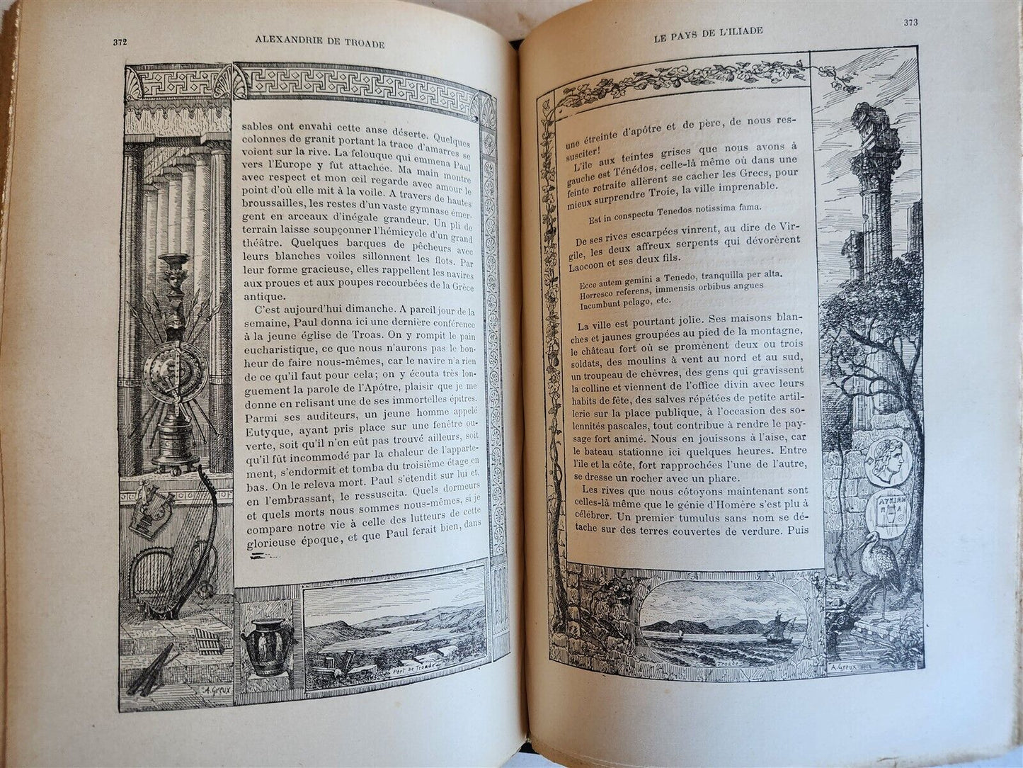 1889 NOTRE VOYAGE AUX PAYS BIBLIQUES 2v antique ASIA MINOR SYRIA EGYPT PALESTINE