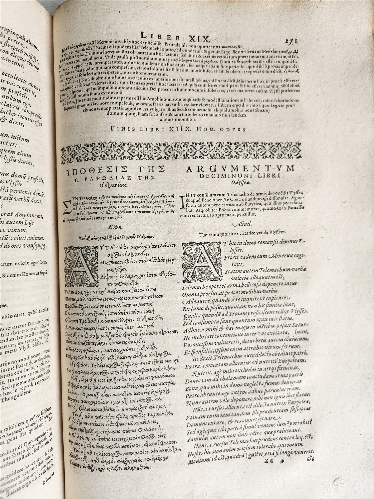 1606 HOMER ILLIAD & ODYSSEY antique in LATIN & GREEK early 17th CENTURY FOLIO