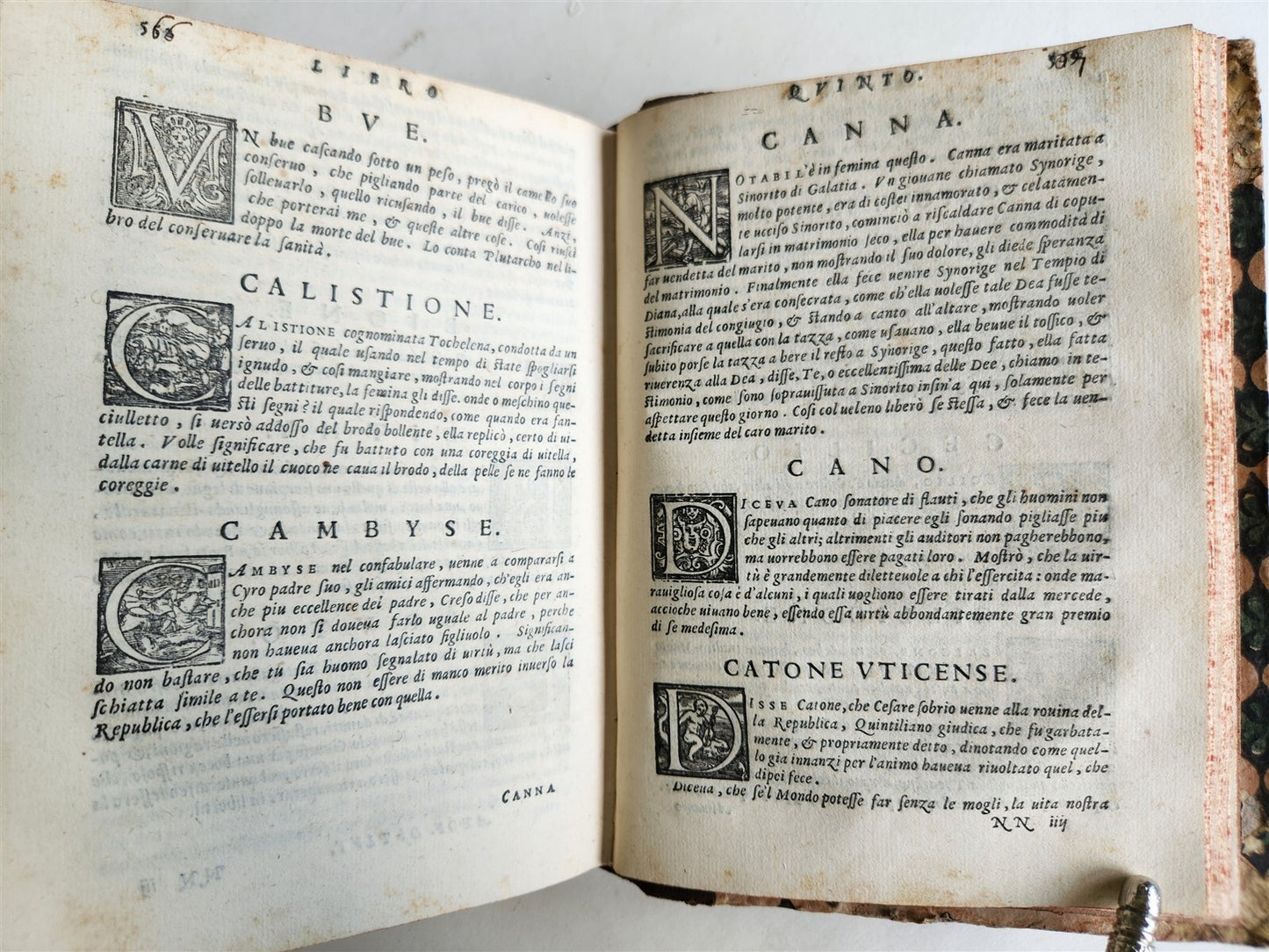 1566 PLUTARCH antique 16th CENTURY in ITALIAN Apoftemmi di Plutarco