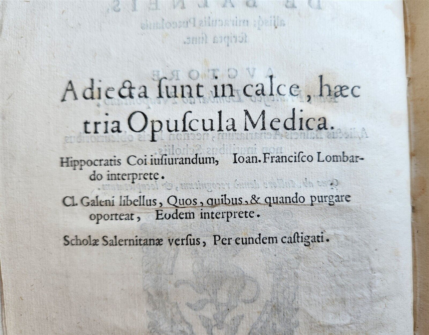 1566 Baths & other wonders of Puteoli by Lombardi antique