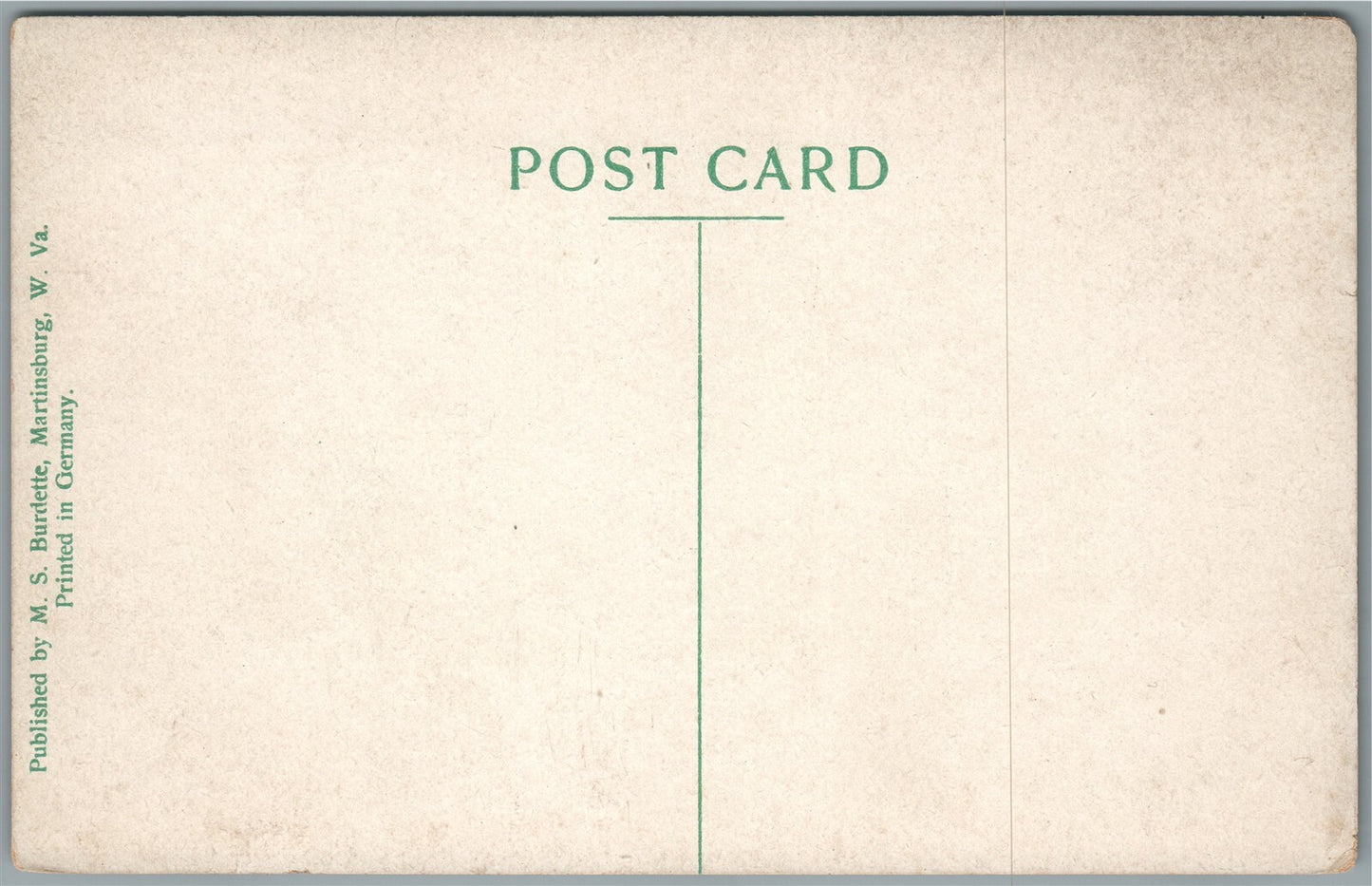 MARTINSBURG WV GENERAL VIEW ANTIQUE POSTCARD