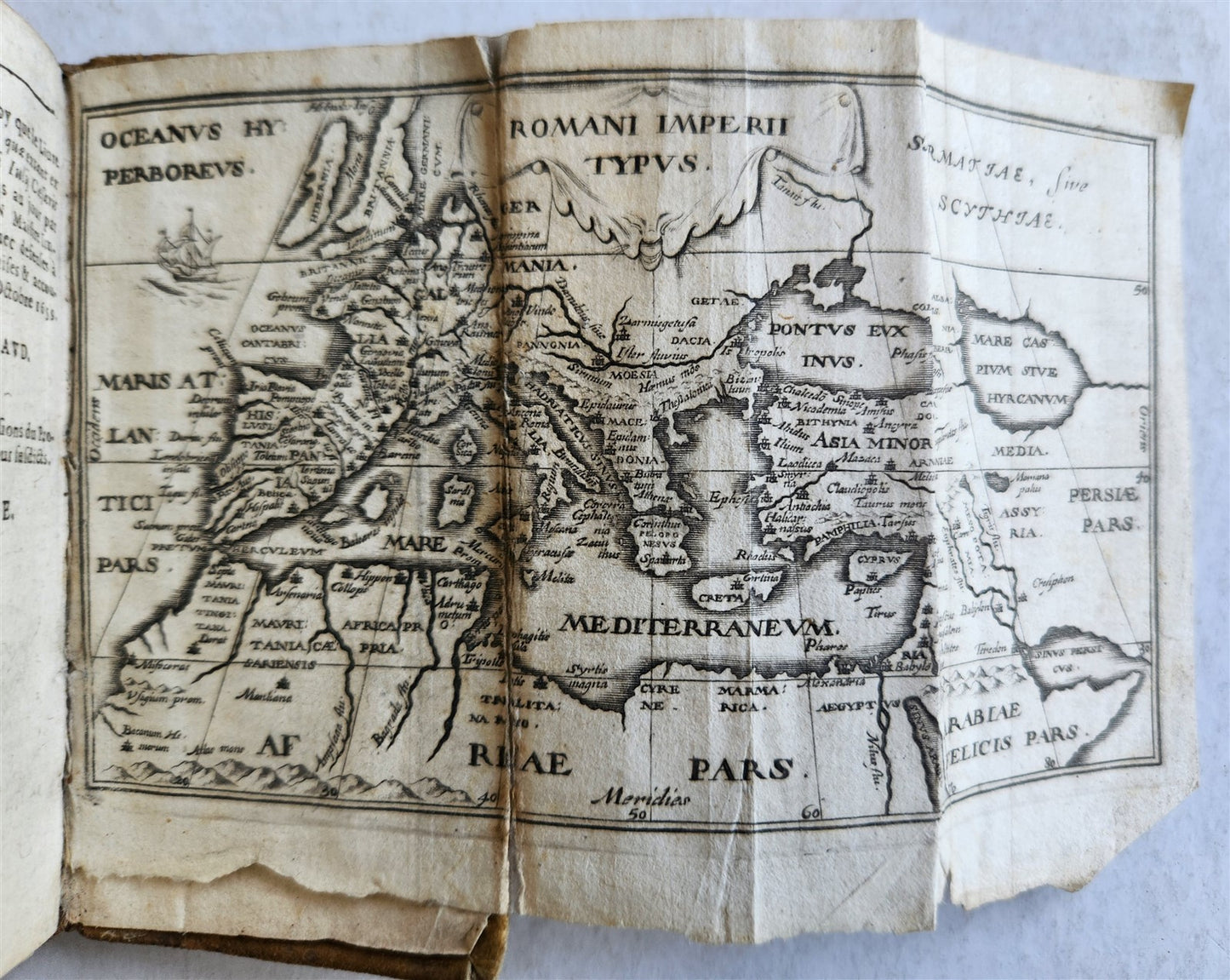 1660 JULIUS CAESAR antique ILLUSTRATED w/ MAPS