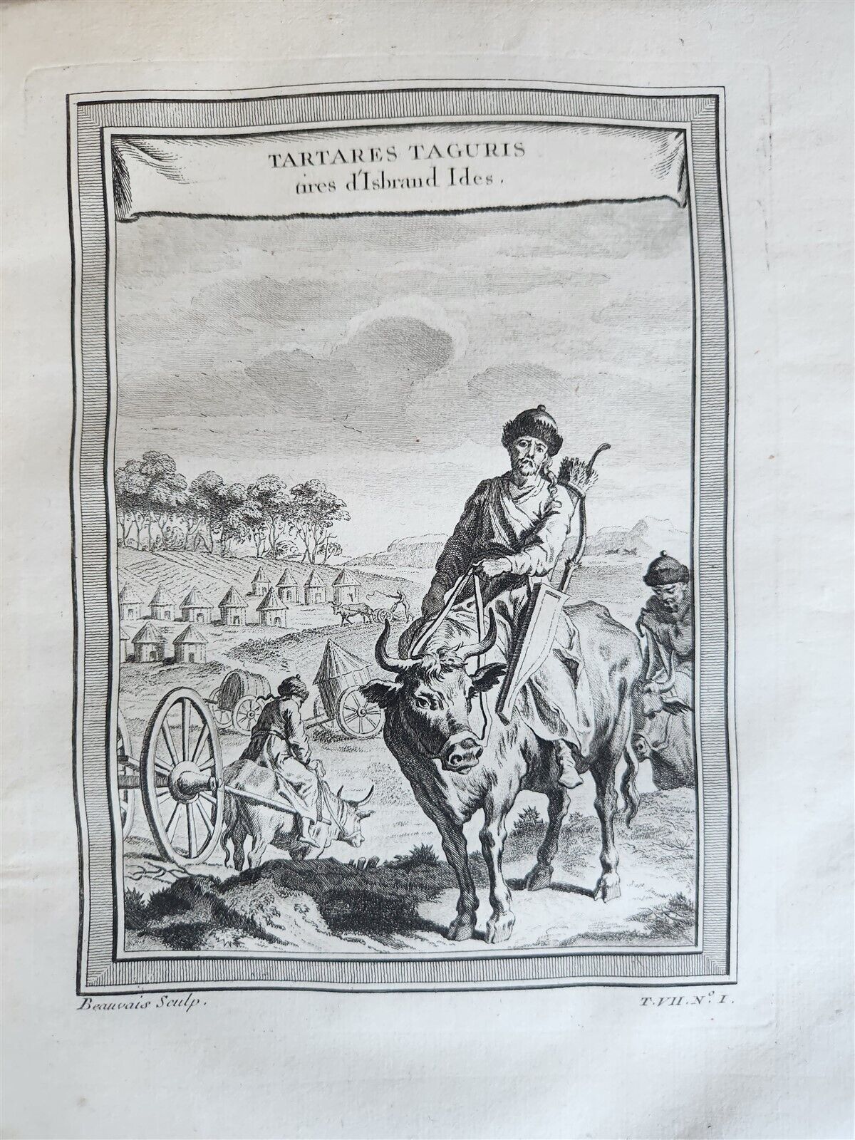 1749 HISTORY of VOYAGES by Prevost antique ILLUSTRATED JORNEY to CHINA & TIBET