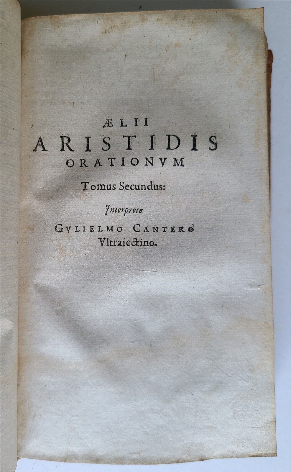 1604 AELIUS ARISTIDES 2 VOLUMES antique Adrianensis Oratoris Clarissimi RARE