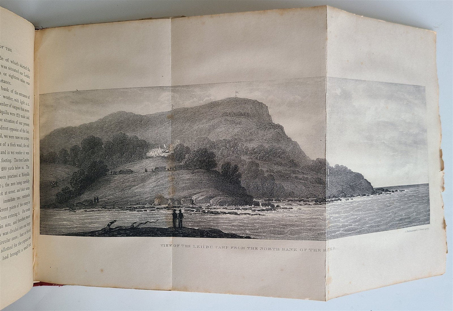 1836 WRECK OF SHIP CHALLENGER ON COAST of SOUTH AMERICA in 1835 antique