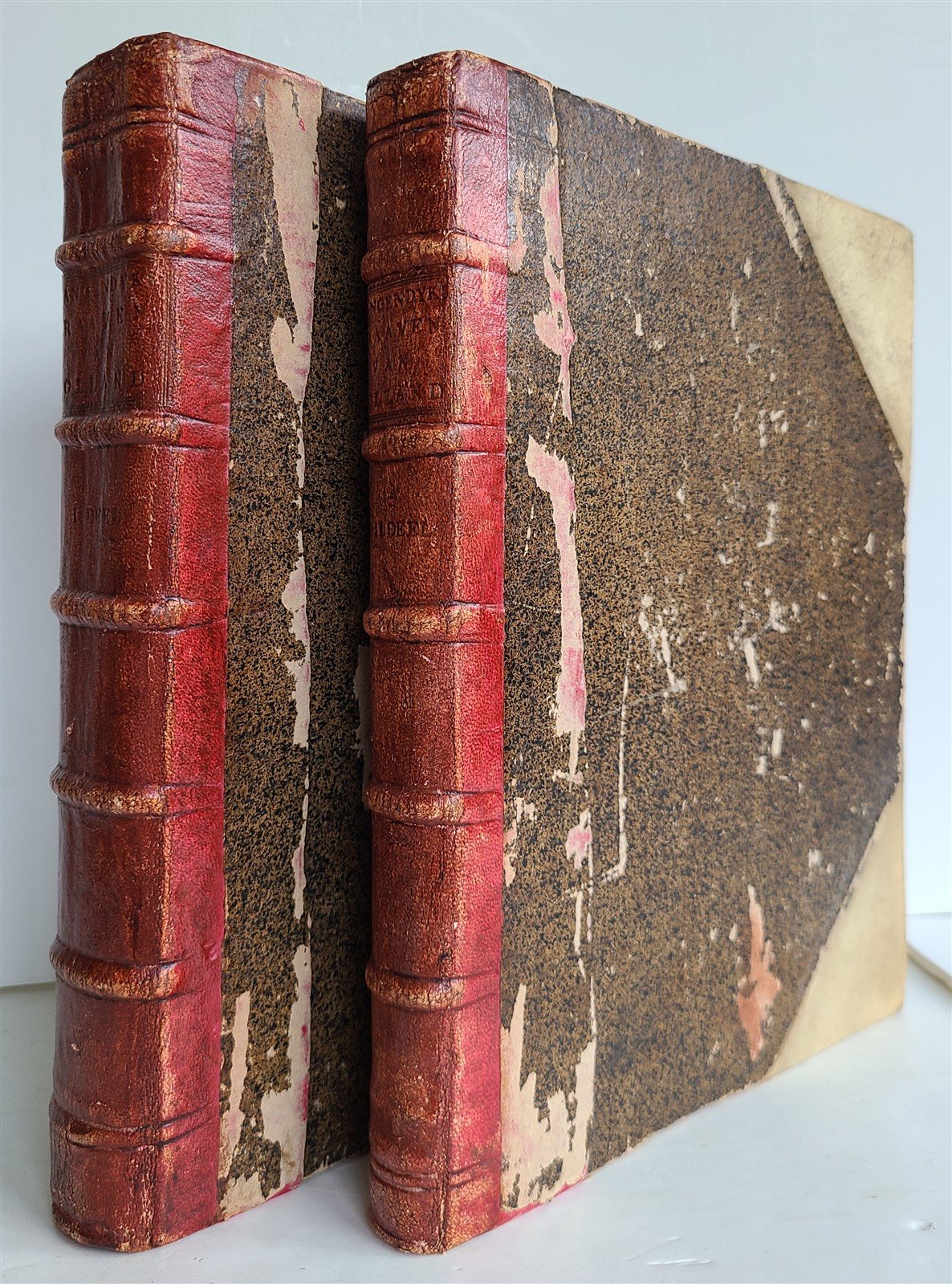 1745 NETHERLANDS HISTORY antique ILLUSTRATED w/ 32 PLATES De graaven van Holland