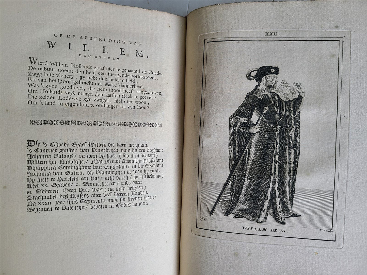 1745 NETHERLANDS HISTORY antique ILLUSTRATED w/ 32 PLATES De graaven van Holland