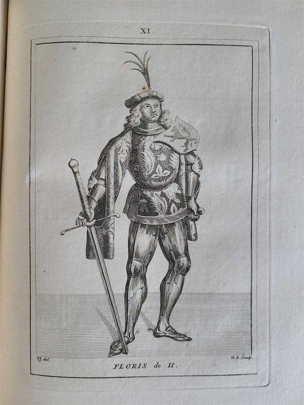 1745 NETHERLANDS HISTORY antique ILLUSTRATED w/ 32 PLATES De graaven van Holland