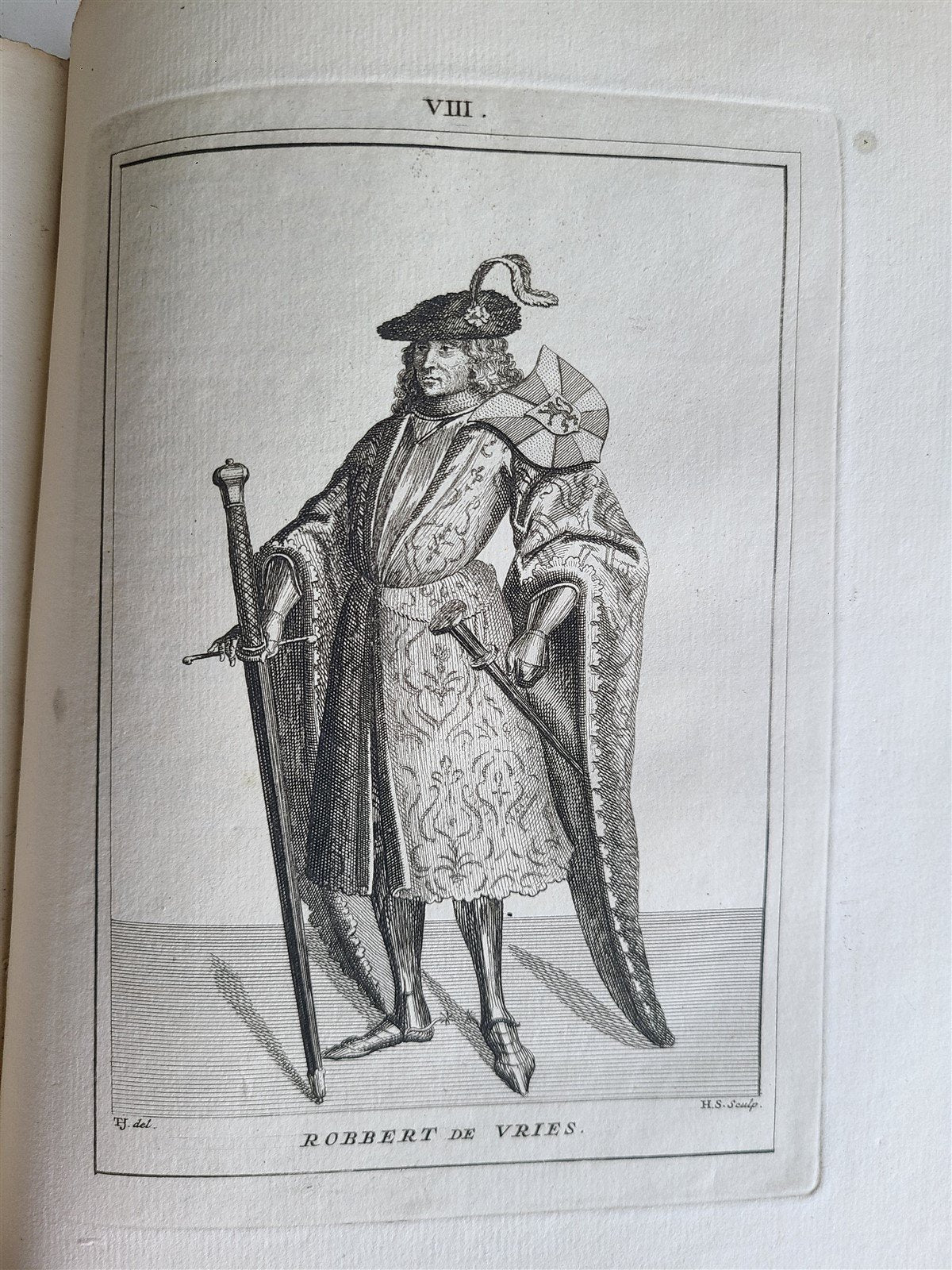 1745 NETHERLANDS HISTORY antique ILLUSTRATED w/ 32 PLATES De graaven van Holland