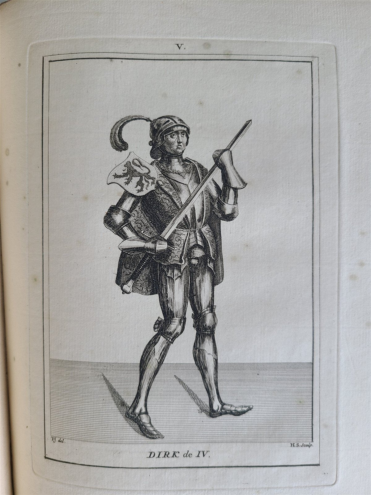 1745 NETHERLANDS HISTORY antique ILLUSTRATED w/ 32 PLATES De graaven van Holland