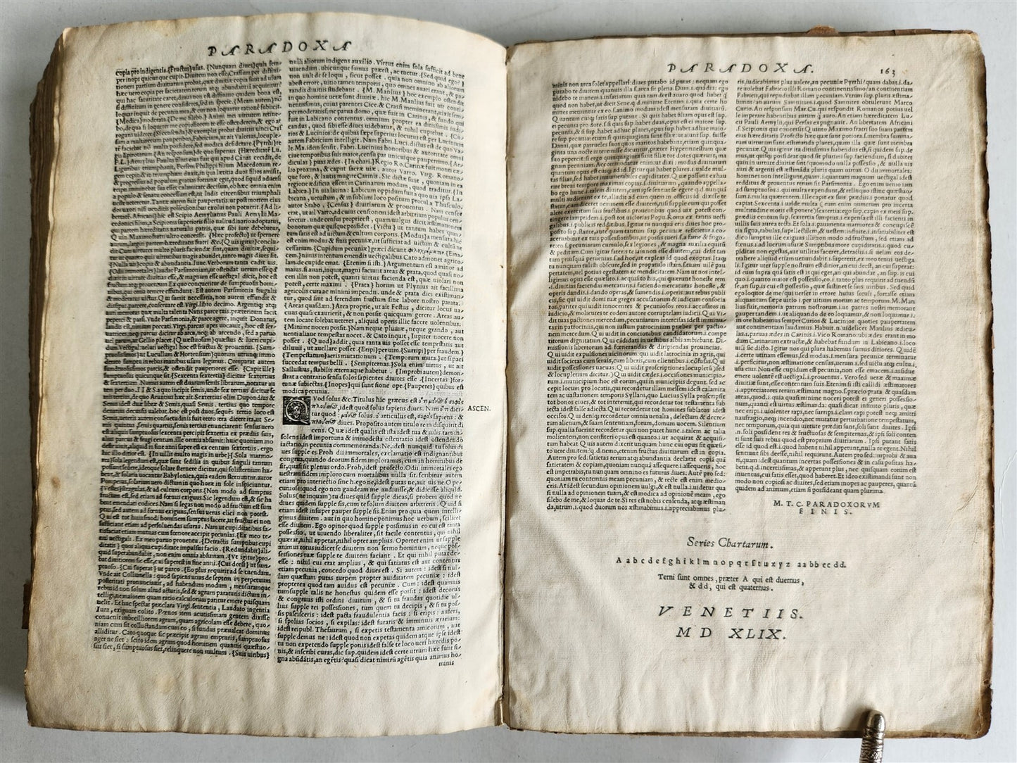 1548 ALDINE PRESS CICERO antique 16th CENTURY VELLUM BOUND FOLIO Aldus