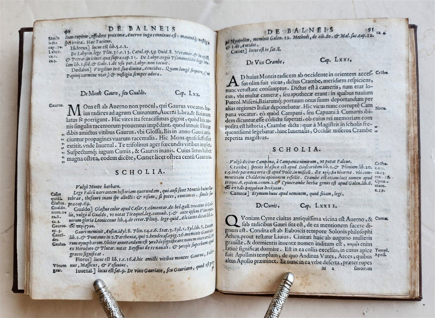 1566 Baths & other wonders of Puteoli by Lombardi antique