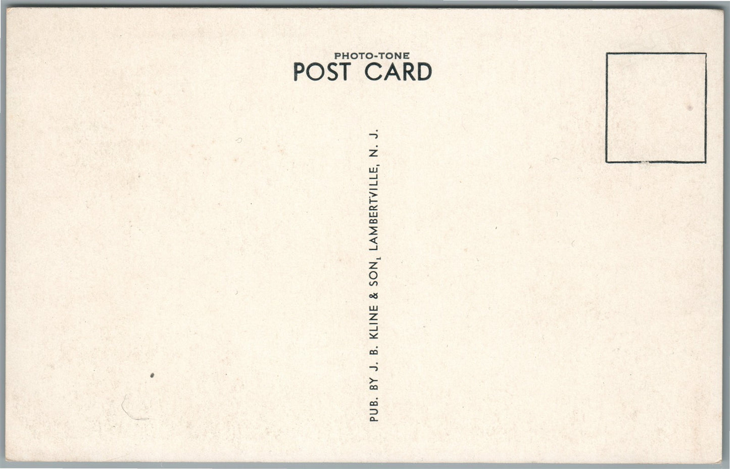 LAMBERTVILLE NJ WASHINGTON'S ROCK ANTIQUE POSTCARD