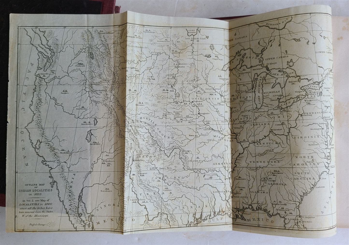 1844 LETTERS & NOTES on NORTH AMERICAN INDIANS CATLIN antique 2 VOLS illustrated