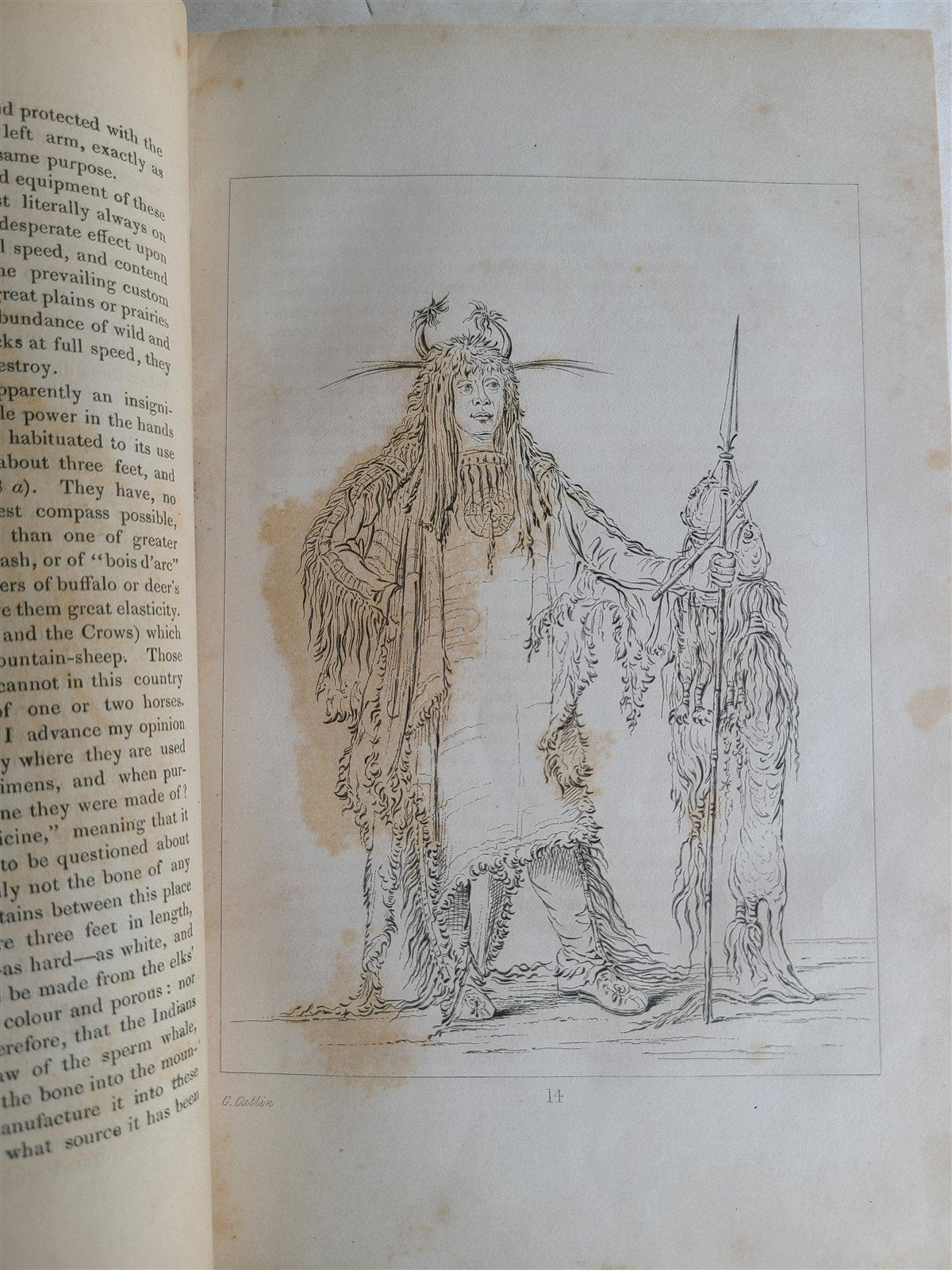 1844 LETTERS & NOTES on NORTH AMERICAN INDIANS CATLIN antique 2 VOLS illustrated