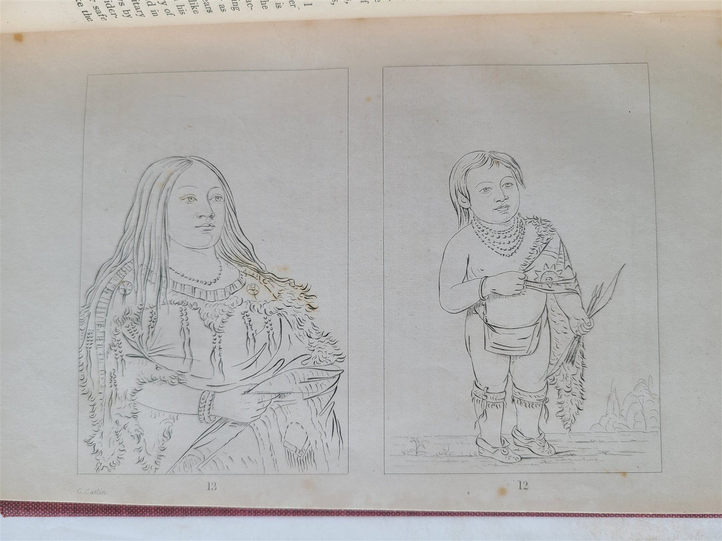 1844 LETTERS & NOTES on NORTH AMERICAN INDIANS CATLIN antique 2 VOLS illustrated