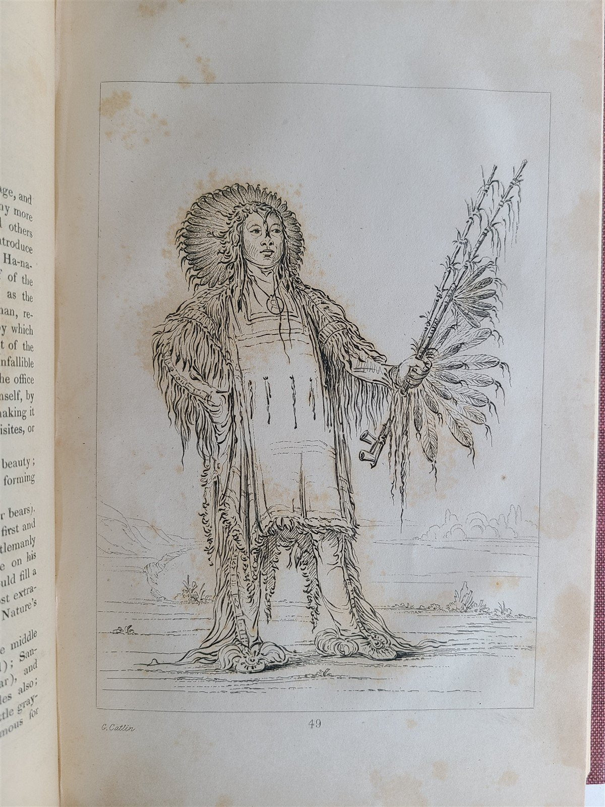 1844 LETTERS & NOTES on NORTH AMERICAN INDIANS CATLIN antique 2 VOLS illustrated