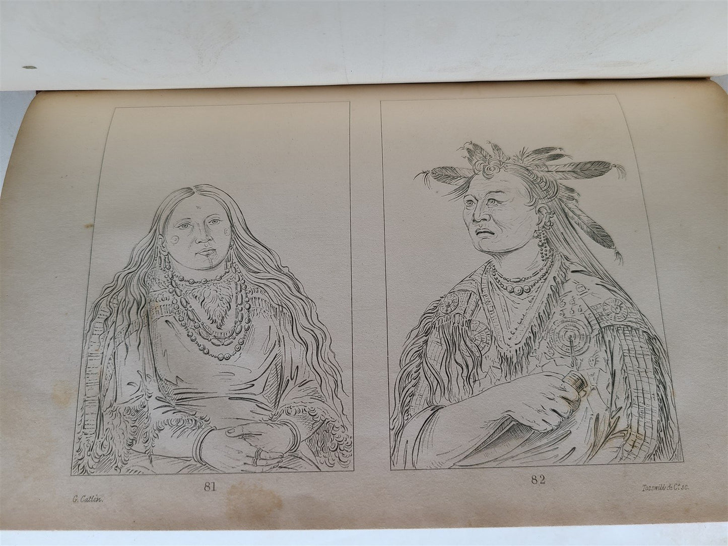 1844 LETTERS & NOTES on NORTH AMERICAN INDIANS CATLIN antique 2 VOLS illustrated