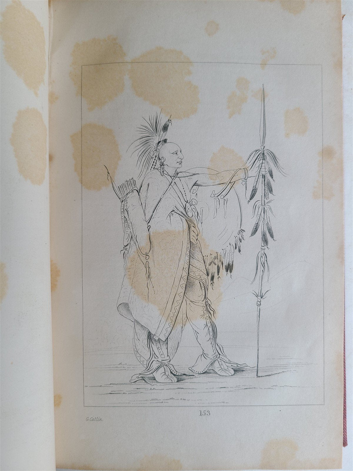 1844 LETTERS & NOTES on NORTH AMERICAN INDIANS CATLIN antique 2 VOLS illustrated
