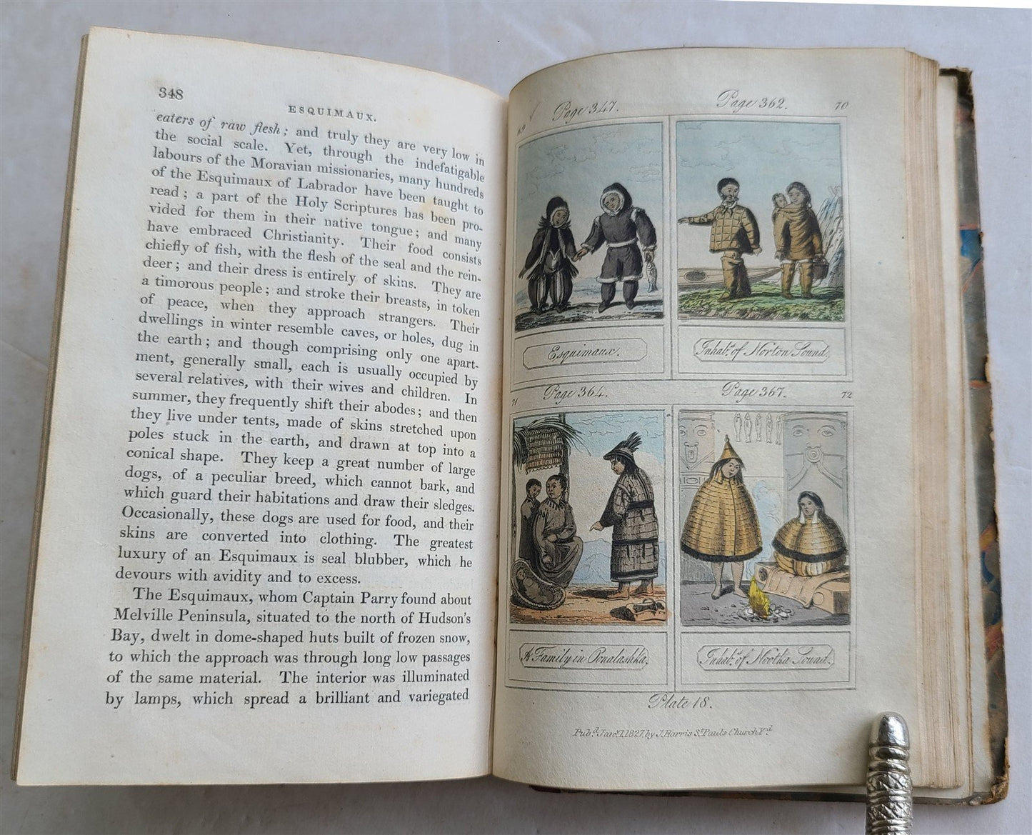 1827 COSMORAMA antique illustrated CHILDREN BOOK