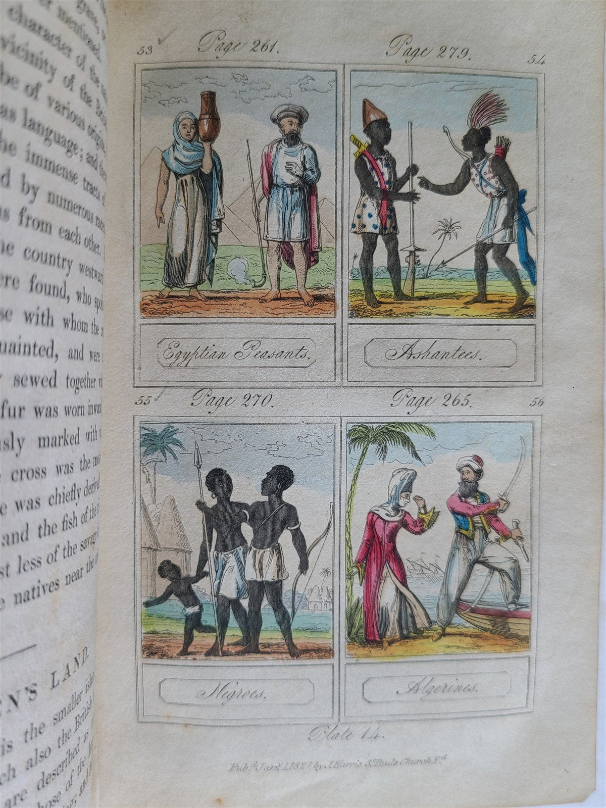 1827 COSMORAMA antique illustrated CHILDREN BOOK