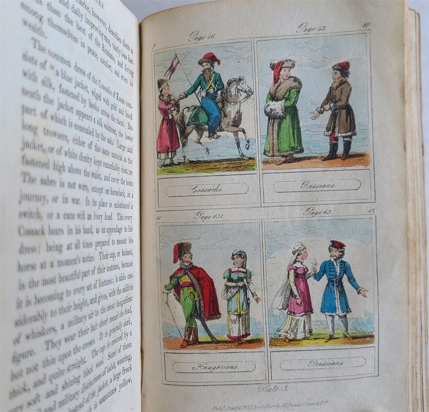 1827 COSMORAMA antique illustrated CHILDREN BOOK