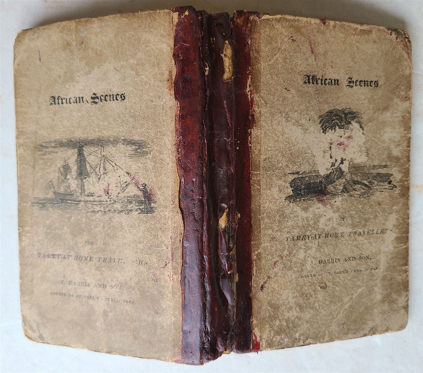 1821 SCENES in AFRICA antique illustrated CHILDRENS BOOK