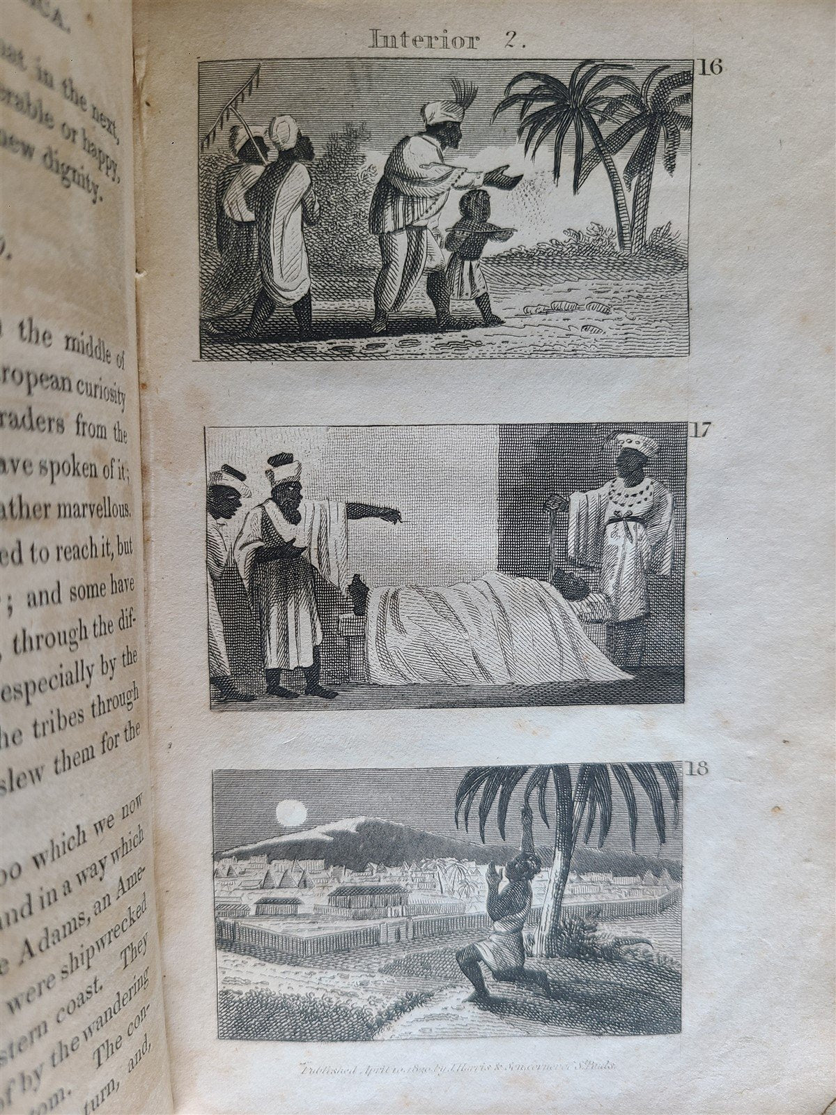 1821 SCENES in AFRICA antique illustrated CHILDRENS BOOK