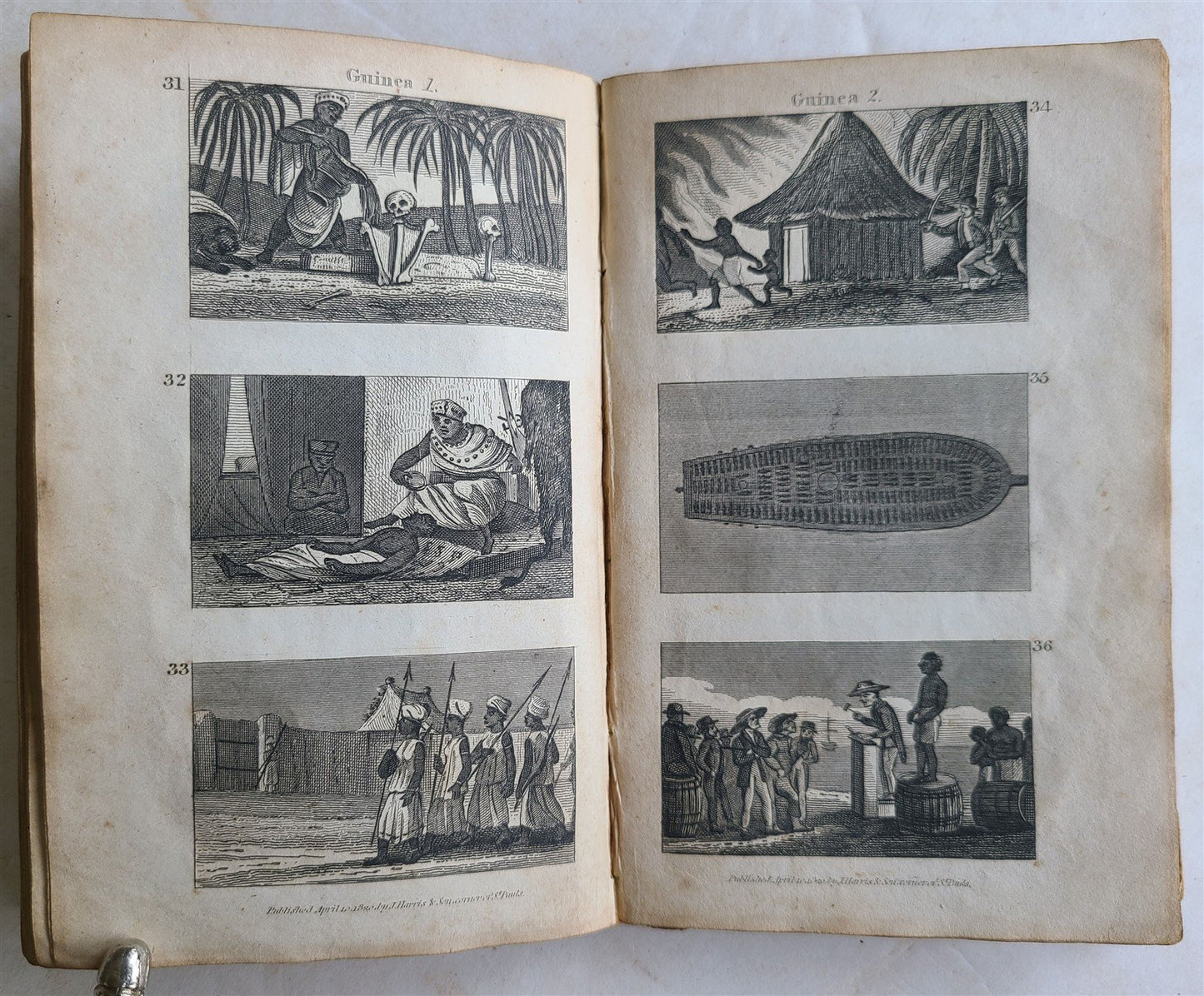 1821 SCENES in AFRICA antique illustrated CHILDRENS BOOK