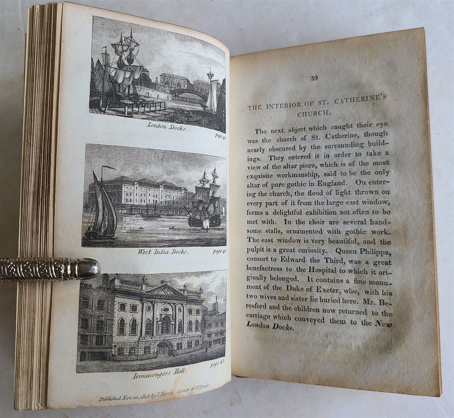 1818 A VISIT TO UNCLE WILLIAM in TOWN antique illustrated CHILDRENS BOOK
