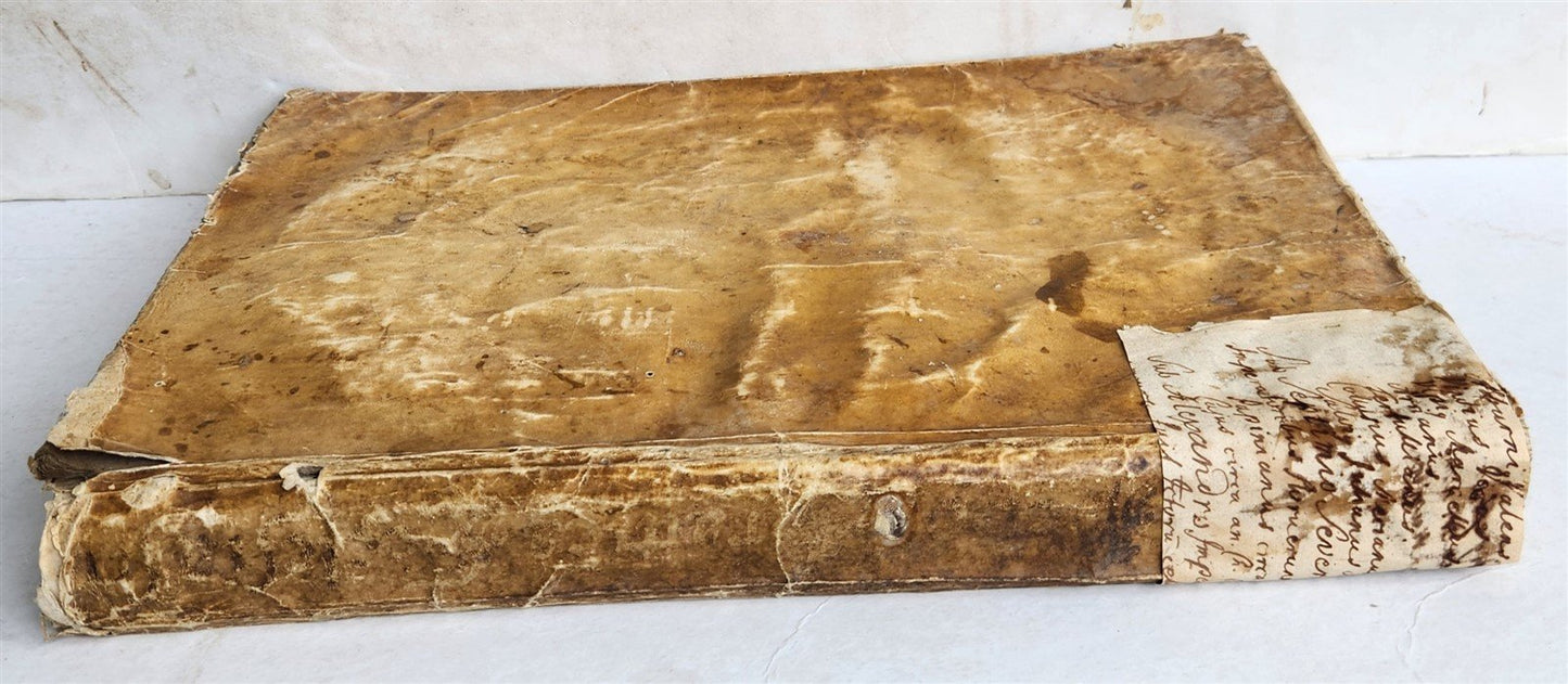 1709 PRATTICA ECCLESIASTICA CIVILE CRIMINALE antique VELLUM BOUND LAW BOOK FOLIO