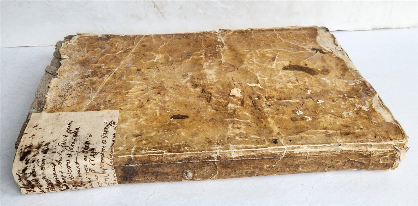 1709 PRATTICA ECCLESIASTICA CIVILE CRIMINALE antique VELLUM BOUND LAW BOOK FOLIO